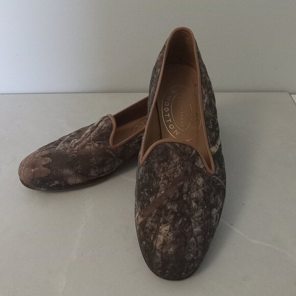 STUBBS & WOOTTON | Forest Quilted Flats - Picture 1 of 9